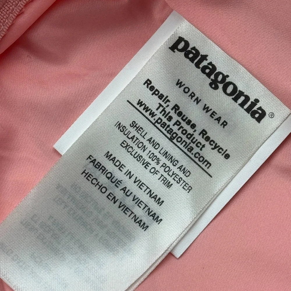 Patagonia Jacket Girls Large Orange Pine Grove Insulated Puffer Ski Quilt Hooded